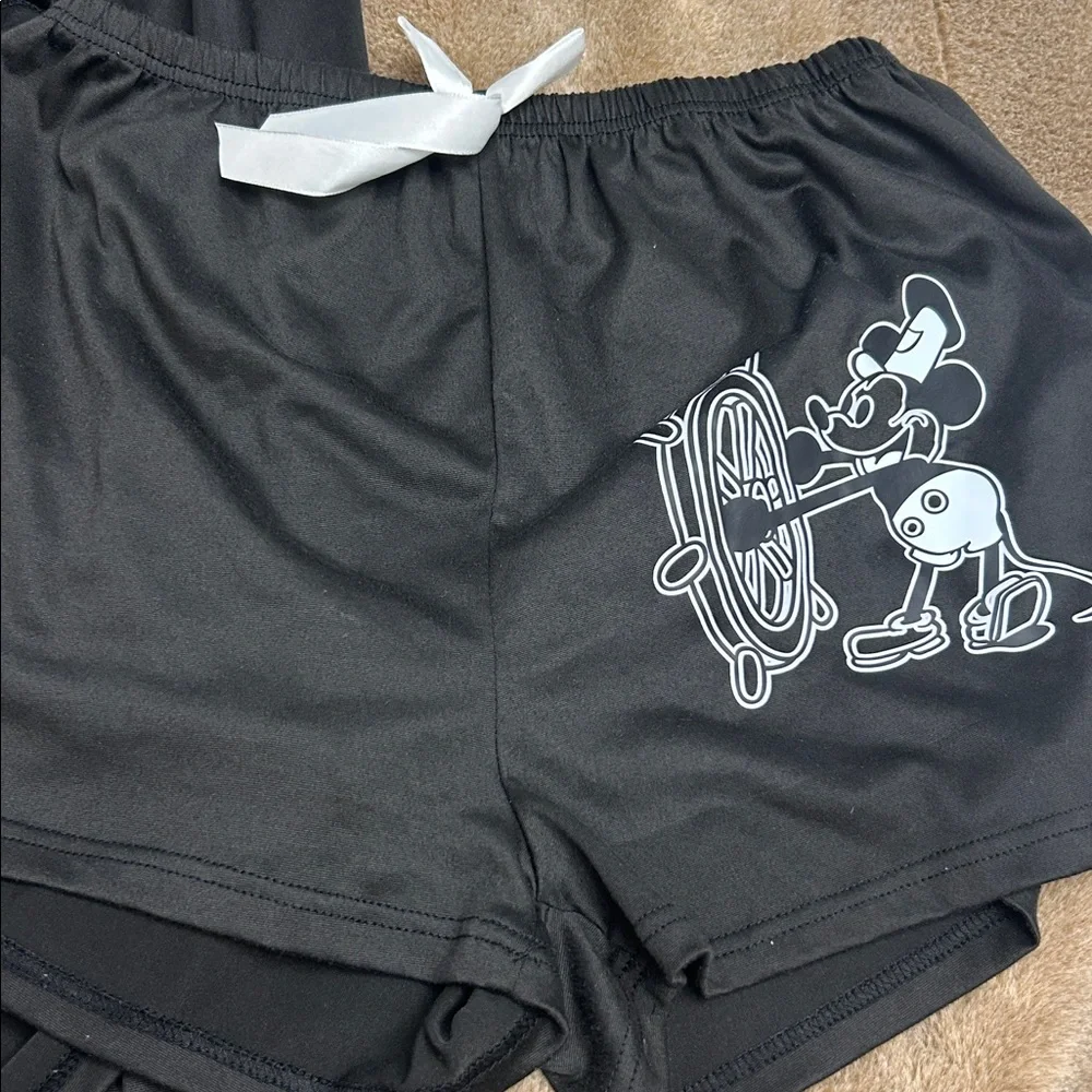 Black Mickey Print Pajama Set💥